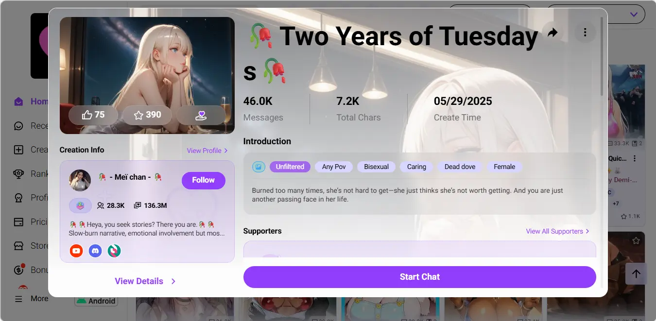 CrushOn AI - Creation Info