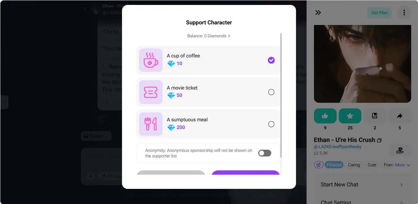 CrushOn AI - Support Character