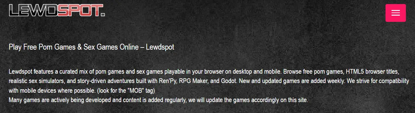 Elevate your nightly routine with the most immersive sex games exclusively curated on Lewdspot.