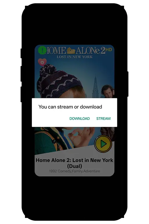 You can stream or download