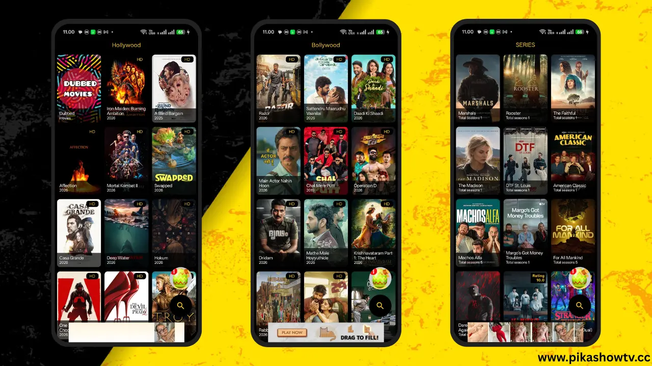 Features of Pikashow APK